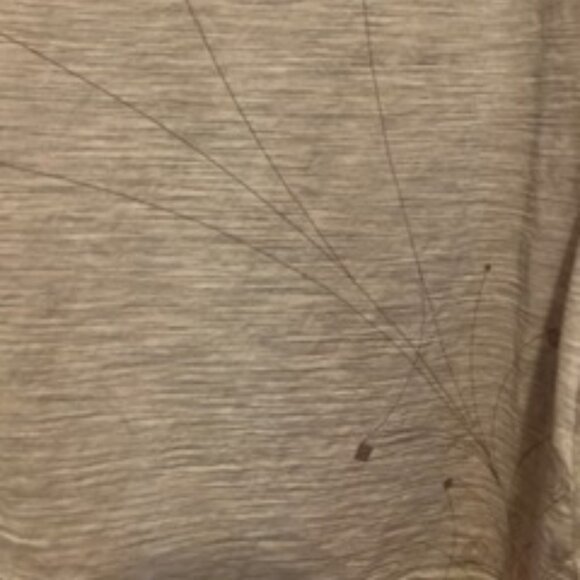 Icebreaker 100% soft Merino Wool Blend Layering Tank, Unique design on Tan, sm - Picture 3 of 7